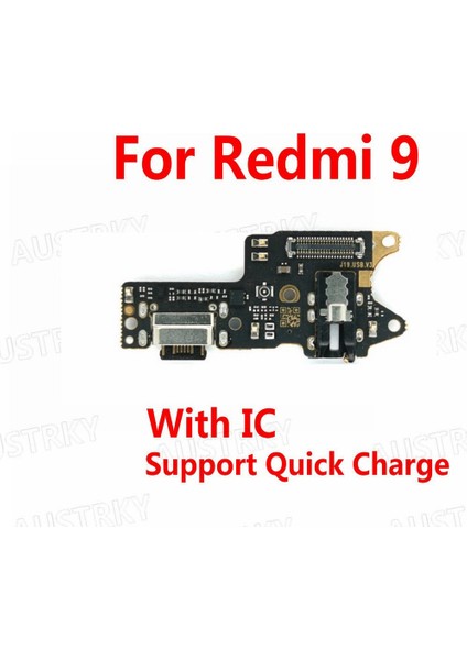 Yeni Mikrofon Modülü + USB Şarj Portu Kurulu Flex Kablo Konnektör Parçaları Xiaomi Redmi 9 9A (Yurt Dışından)