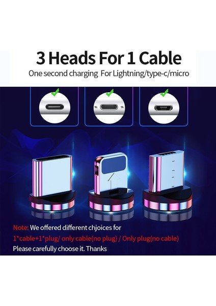 Udyr 2 M Manyetik Mikro USB Kablosu iPhone Samsung Android Cep Telefonu Için Hızlı Şarj USB C Tipi Kablo Mıknatıs Şarj Cihazı Tel Kablosu (Yurt Dışından)