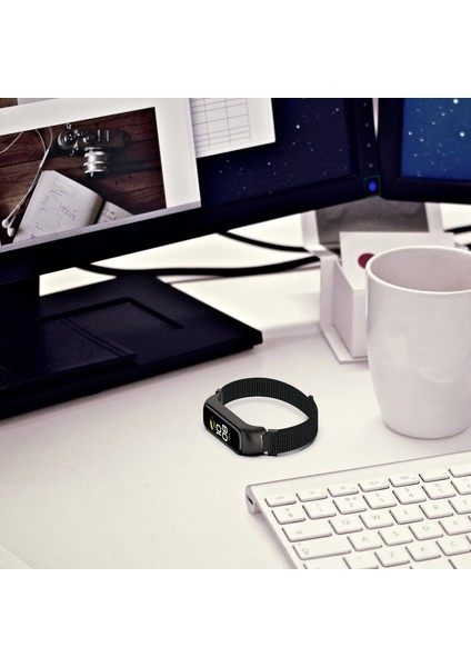 Kayış + Kılıf Redmi Band Pro Akıllı Saat Aksesuarları Redmi Band Pro Için Nefes Alabilir Naylon Bilezikler Kordonlu Saat Koruma Kapağı (Yurt Dışından)