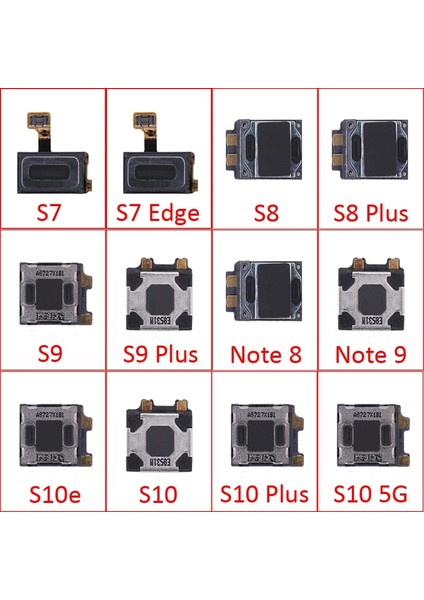 Samsung Galaxy S7 Kenar S8 Artı Not 8 S9 Artı Not 9 S10 5g S10E Telefon Üst Kulaklık Kulak Hoparlör Ses Alıcısı Flex Kablo (Yurt Dışından)
