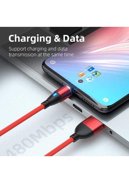 Aufu USB Manyetik Şarj Kablosu Xiaomi Samsung Için Hızlı Şarj Mikro USB Tip C Telefon Şarj Cihazı Veri Kablosu Mikro USB Tip C (Yurt Dışından) fiyatları