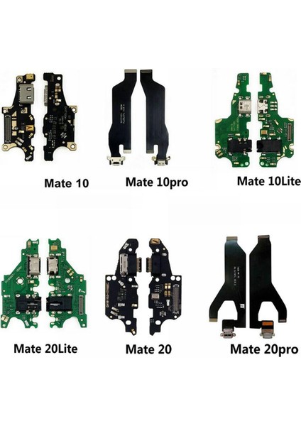 Yeni Mikrofon Modülü + USB Şarj Portu Kurulu Flex Kablo Konnektör Parçaları Huawei Mate 20 10 9 Pro Lite P Akıllı Artı 2019 Z (Yurt Dışından)