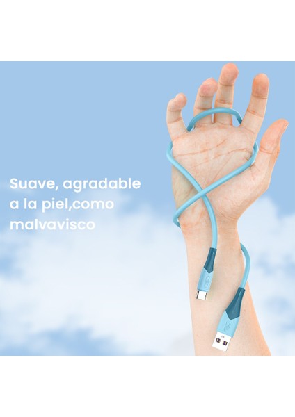3A Sıvı Silikon Hızlı Şarj Kablosu Tel Samsung Huawei Xiaomi Cep Telefonu Için Hızlı Şarj USB C Tipi Kablo Mikro USB Kabloları (Yurt Dışından)