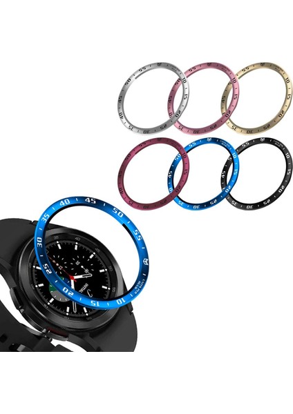 Çerçeve Halkası Samsung Galaxy Izle 4 46 mm Akıllı Aksesuarlar Koruyucu Paslanmaz Koruyucu Kılıf Kapak Metal Halka Şekillendirici Çerçeve (Yurt Dışından)