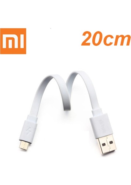 Orijinal Xiaomi Powerbank Kablosu 20 cm Mikro USB Hızlı Şarj Veri Kablosu Powerbank Kablosu Telefon Için Kısa Kablo Huawei Samsung (Yurt Dışından)