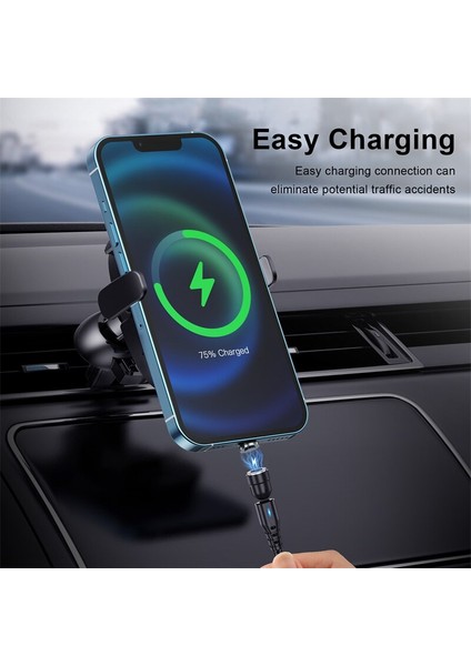 Lovebay 540 Döndür Manyetik Kablo 3A Hızlı Şarj Mikro USB Tip C Kablo iPhone Xiaomi Manyetik Şarj Cihazı Telefon Veri USB Kablosu (Yurt Dışından)