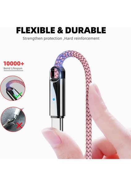 Mikro USB C Tipi Kablo Samsung Hızlı USB Şarj USB C Şarj Cihazı Tarih Tel iPhone Xiaomi Redmi Için Not 8 Tip-C Cabo Kablosu (Yurt Dışından)