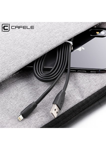 Cafele Düz Tpe USB Kablosu iPhone Kablosu Hızlı Şarj Kablosu iPhone 6 7 8 x Dc 5 V 2.0A 50 120 cm Şarj Cihazı USB (Yurt Dışından)