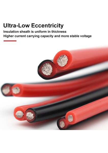Süper Yumuşak Silikon Kablo 2 Pin Kalay Kaplamalı Bakır Tel 20AWG 8AWG Isıya Dayanıklı Ultra Esnek Yüksek Sıcaklık Bağlantı Kablosu (Yurt Dışından) modelleri