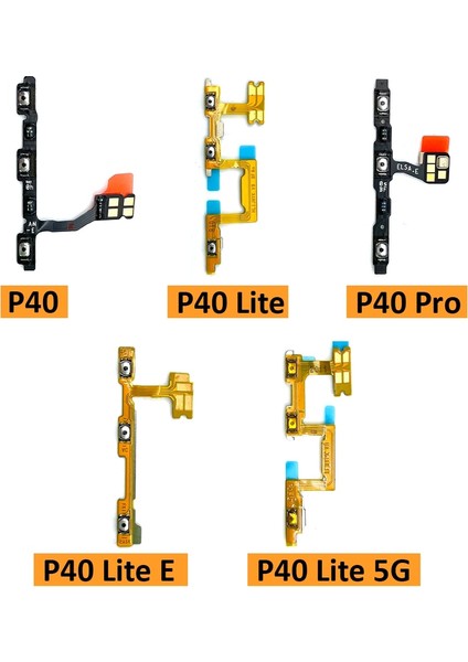 Yeni Güç Açık Kapalı Yan Anahtar Düğmesi Ses Düğmesi Flex Kablo Şerit Huawei P10 P20 P30 P40 Lite Pro P40 Lite 5g P40 Lite E (Yurt Dışından)