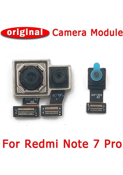 Orijinal Ön ve Arka Arka Kamera Xiaomi Redmi Için Not 7 Pro Ana Bakan Kamera Modülü Flex Kablo Yedek Yedek Parça (Yurt Dışından)