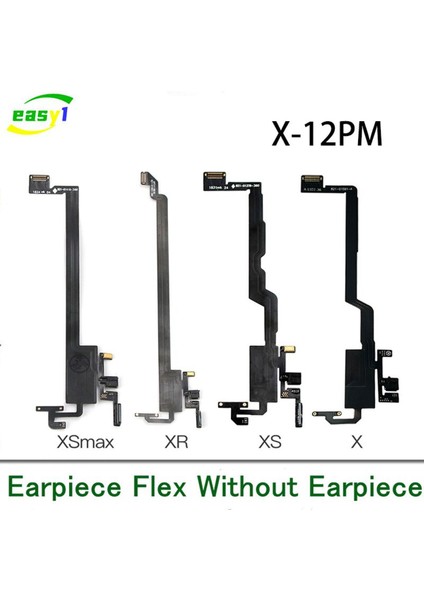 Orijinal Kulak Kulaklık Flex iPhone x Xs Xr 11 12 Pro Max Yakınlık Işık Sensörü Ses Kulaklık Hoparlör Kablosu Düzeneği (Yurt Dışından)