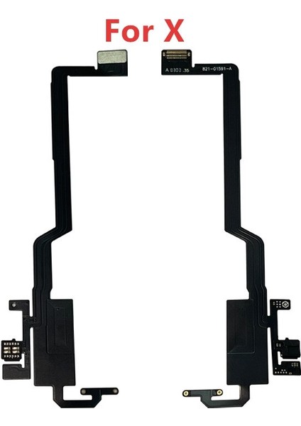 Orijinal Kulak Kulaklık Flex iPhone x Xs Xr 11 12 Pro Max Yakınlık Işık Sensörü Ses Kulaklık Hoparlör Kablosu Düzeneği (Yurt Dışından)