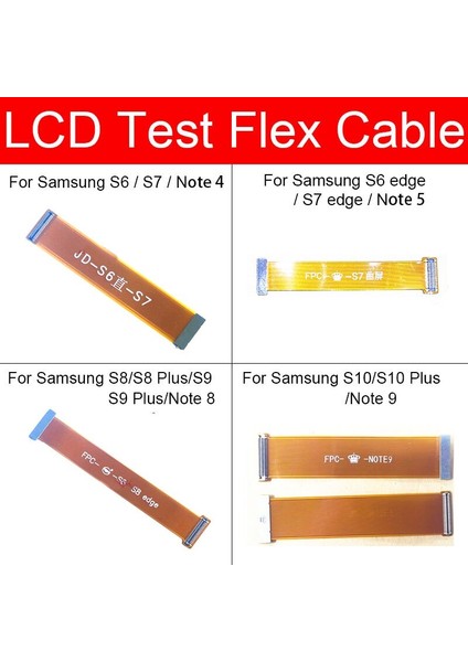 LCD Ekran Dokunmatik Ekran Uzatma Flex Kablo Samsung S8 S8 + S10 S10 + Not 8 9 S6 S7 S6 Kenar S7 Kenar LCD Test Cihazı Uzatma Testi (Yurt Dışından)