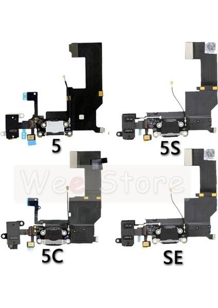 Orijinal Alt USB Yıldırım Girişli Şarj Cihazı Dock Esnek Şarj Kablosu iPhone 5 S 5 Se 6 6 S 7 Artı Telefon Parçaları (Yurt Dışından) fiyatları