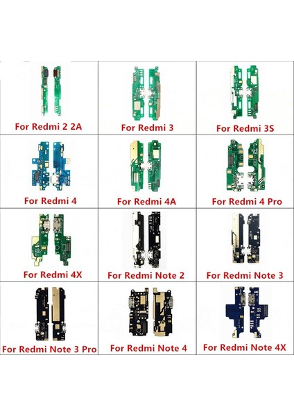 USB Şarj Portu Kurulu Fiş Flex Kablo Konnektör Parçaları Için Mikrofon ile Xiaomi Redmi Not 3g 4g 3 3s 4 4A 4x Pro 2 2A Gloal (Yurt Dışından)