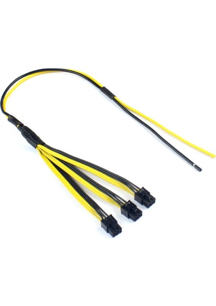 S7/s9 Üçlü 3x Pcı-E Pcıe 6pin Grafik Kartı Pcı Express Splitter Güç Kablo Kordonu Tel 12AWG + 18AWG Btc Madenci Makinesi Için (Yurt Dışından)