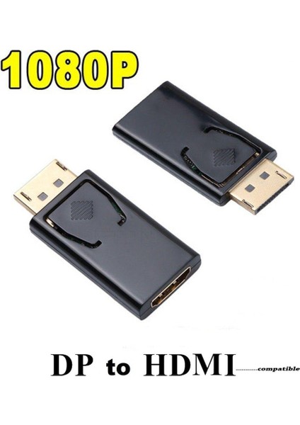 1080 P Dp Ekran Dönüşüm Bağlantı Noktası Dp Erkek HDMI Uyumlu Dişi Dönüştürücü Kablo Adaptörü Video Ses Konektörü Hdtv Pc Için (Yurt Dışından)