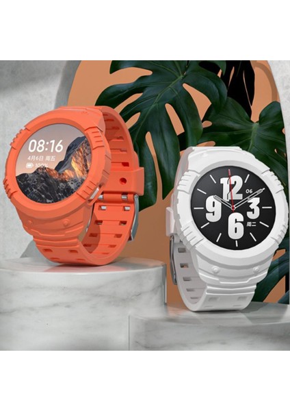 Silikon Kabuk Tam Kapak Koruyucu Bilek Kordonlu Saat Xiaomi Mi Izle/renkli 2/s1 Aktif Kayış Bandı Bileklik Durumda Aksesuarları (Yurt Dışından)