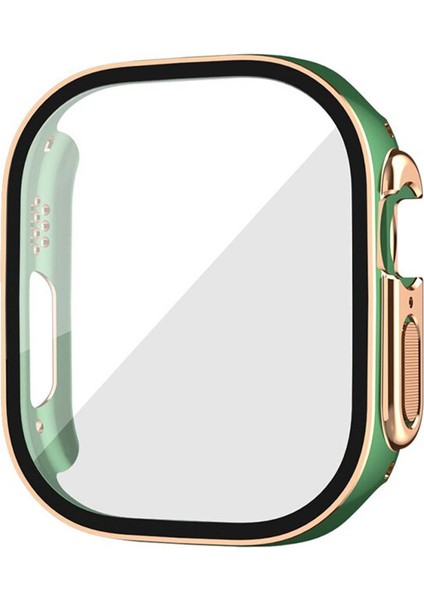 Apple Watch Serisi 8 Için Ekran Koruyucu Kılıf Ultra 49MM Çerçeve Tampon Iwatch 8ultra Cam + Apple Watch Aksesuarları Için Kapak (Yurt Dışından)
