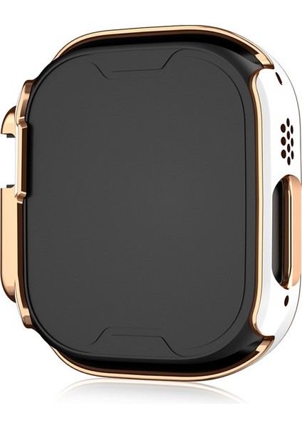 Apple Watch Serisi 8 Için Ekran Koruyucu Kılıf Ultra 49MM Çerçeve Tampon Iwatch 8ultra Cam + Apple Watch Aksesuarları Için Kapak (Yurt Dışından)