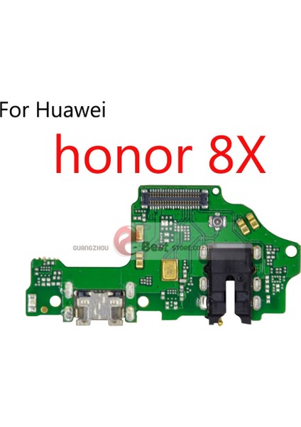 Şarj Portu Konektörü Kurulu Parçaları Flex Kablo Huawei Onur 8x Max 8c 8 9 10 Lite 9i 20 V8 V9 V20 (Yurt Dışından)