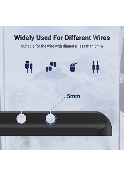 3/5 H Kablo Düzenleyici Yönetim Tel Tutucu Esnek USB Kablo Sarıcı Düzenli Silikon Klipler Fare Klavye Kulaklık Koruyucu (Yurt Dışından)