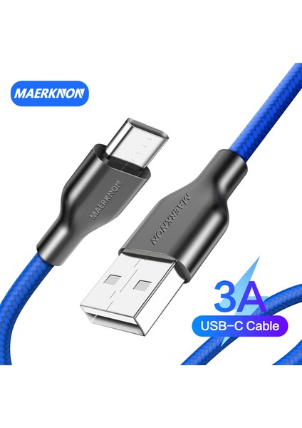 USB C Tipi Kablo 3A Mikro USB Tel Hızlı Şarj Tarihi Xiaomi 11 Huawei Samsung Cep Telefonu C Tipi Veri V8 Şarj Kablosu Kablosu (Yurt Dışından)