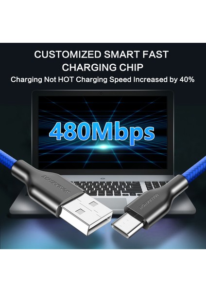 USB C Tipi Kablo 3A Mikro USB Tel Hızlı Şarj Tarihi Xiaomi 11 Huawei Samsung Cep Telefonu C Tipi Veri V8 Şarj Kablosu Kablosu (Yurt Dışından)