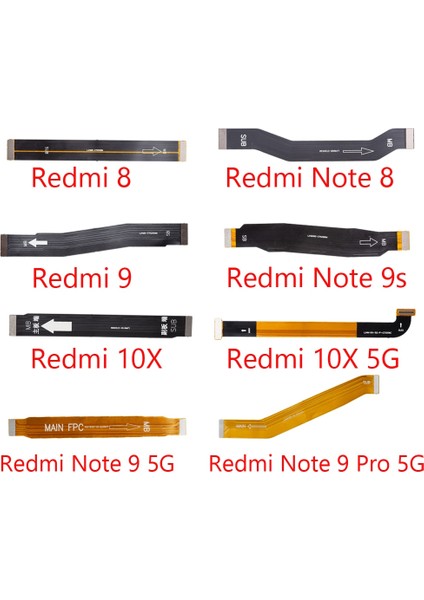 Ana Kurulu Flex Xiaomi Redmi Için 9 8 10X Not 8 9s Pro Ana Kart Konektörü USB Kartı LCD Ekran Flex Kablo Tamir Parçaları (Yurt Dışından)