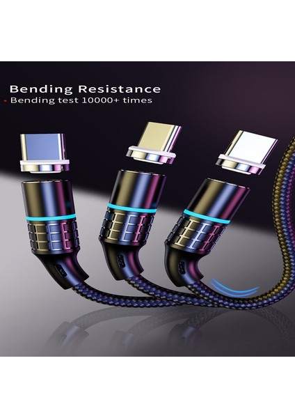Elough Hızlı Manyetik Şarj Mikro USB Kablosu iPhone Samsung Xiaomi Için 3A Hızlı Manyetik Telefon Şarj Kablosu C Tipi Kablo (Yurt Dışından) fırsatları