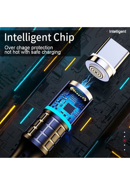 Elough Hızlı Manyetik Şarj Mikro USB Kablosu iPhone Samsung Xiaomi Için 3A Hızlı Manyetik Telefon Şarj Kablosu C Tipi Kablo (Yurt Dışından) indirimleri