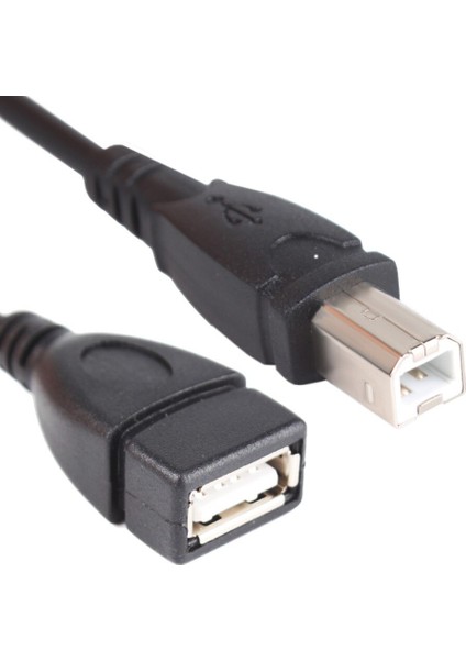 50 cm Yazıcı Uzatma Kablosu USB 2.0 Tip A Dişi USB B Erkek Yüksek Kaliteli Tarayıcı Yazıcı Uzatma Adaptör Kablosu (Yurt Dışından)