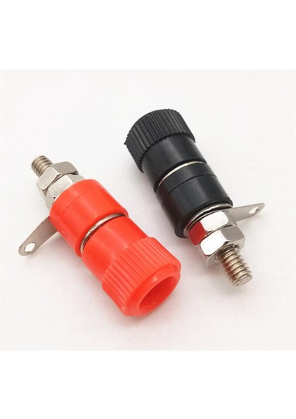 Adet 4mm Muz Fiş Test Konnektörü Topraklama Sonrası Soket Bağlama Sonrası Adaptörü Hoparlör Amplifikatör Terminalleri Konektörü JS-919 (Yurt Dışından)