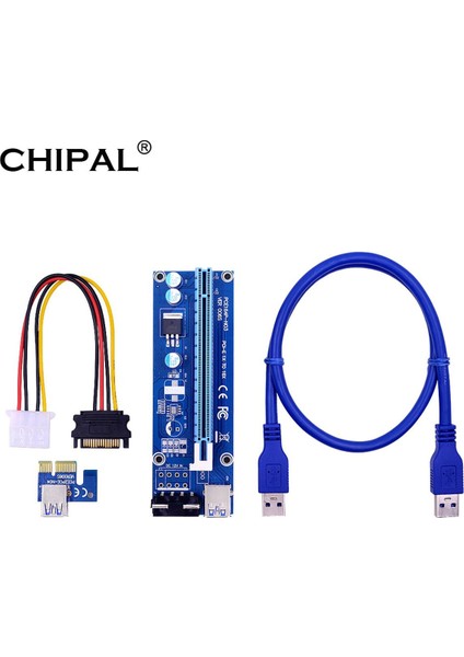 Chıpal VER006S Pcı-E Yükseltici Kart 30 cm 60 cm 100 cm USB 3.0 Kablo Pcı Express 1x Ila 16X Genişletici Pcıe Adaptörü Gpu Grafik Kartı Için (Yurt Dışından)