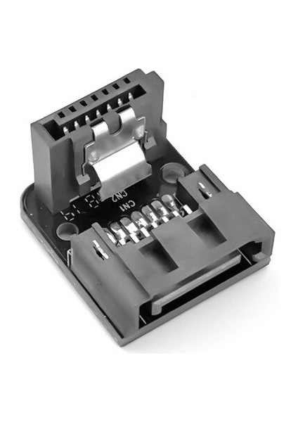 Sata 7pin Dişi 7pin Erkek 90 Derece Açılı Adaptör Anakart Anakart Sata Seri Ata Veri Kablosu Kilitleme Kilidi ile (Yurt Dışından)