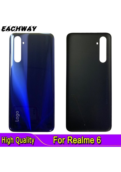 Yeni Oppo Realme 6 Pil Kapağı Arka Konut Kapı Cam Kasa Cep Telefonu Yedek Parçaları RMX2001 Pil Arka Kapak (Yurt Dışından)