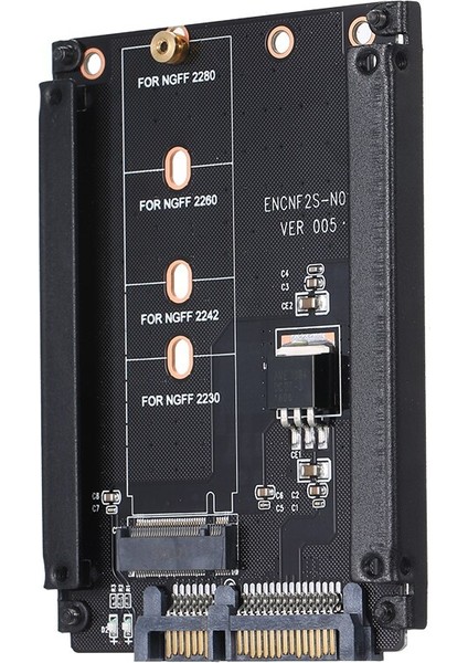 Ngff Sata Adaptör Kartı Kart Adaptörü M.2 Anahtar Bm SSD Sata3.0 Dönüştürücü Destek Modeli 2230 2242 2260 2280 (Yurt Dışından)