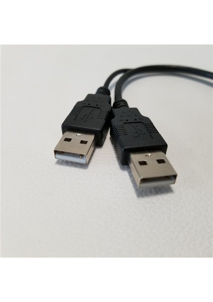 Çift 2 Port USB 2.0 Veri + Güç A Erkek Kadın Y Splitter Adaptör Kablosu Kablosu 15 cm Taşınabilir HDD SSD Muhafaza (Yurt Dışından)