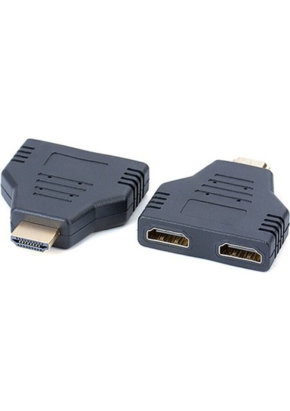 1080P HDMI Erkek - Çift HDMI Dişi 1 - 2 Splitter Kablo Adaptörü Dönüştürücü (Yurt Dışından)