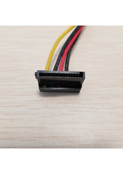 4pin Ide Molex 3-Port Sata Güç Uzatma Kablosu 18AWG Sabit Disk HDD SSD Pc Sunucusu Dıy 40 cm (Yurt Dışından)