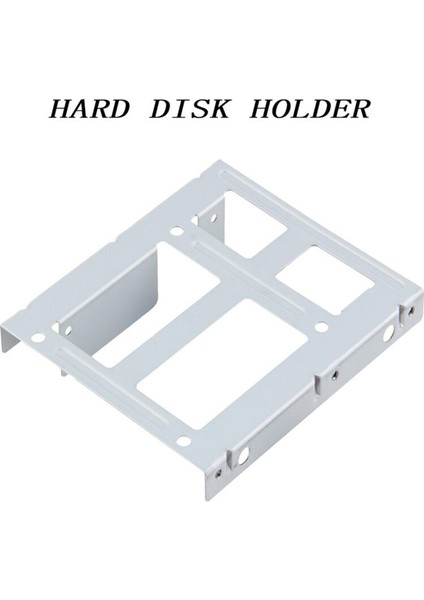 1 Adet Alüminyum 2-Bay 2.5 Inç SSD HDD Sabit Disk 3.5 Inç Sürücü Bölmesi Dönüştürücü Adaptör Raf Braketi 12 Vidalı (Yurt Dışından)