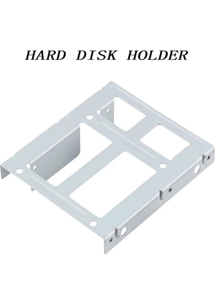 1 Adet Alüminyum 2-Bay 2.5 Inç SSD HDD Sabit Disk 3.5 Inç Sürücü Bölmesi Dönüştürücü Adaptör Raf Braketi 12 Vidalı (Yurt Dışından)