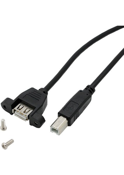 25CM 2.0 USB Kablosu 2.0 A Dişi Jack'ten B'ye Erkek Fiş Yazıcı Için USB Adaptörü USB Af'den Bm'ye Kablo Dönüştürücü (Yurt Dışından)