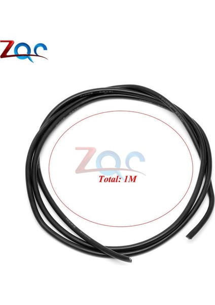 Takım 14 Awg Ölçer Tel Esnek Silikon Örgülü Bakır Kablolar Rc Siyah 1m + Kırmızı 1m (Yurt Dışından)
