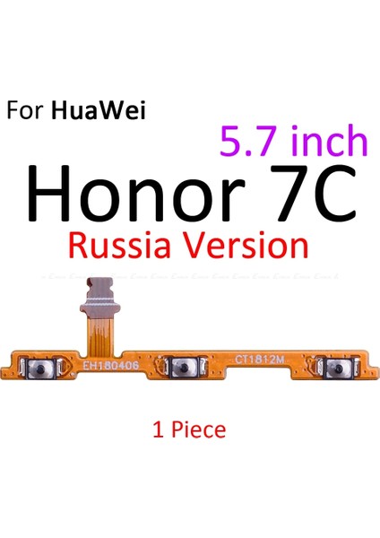 Güç Açık Kapalı Sessiz Anahtarı Kontrol Tuşu Ses Düğmesi Flex Kablo Huawei Honor Play 8A 7A 7c 7x 7s 6A 6c 6x 5c Pro Onarım Parçaları (Yurt Dışından)