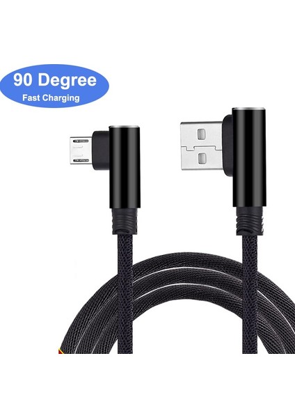 Tip-C Mikro Kablo 3A Hızlı Şarj 90 Derece Dirsek Kablosu Şarj Kablosu iphone 13 Pro Samsung Xiaomi Cep Telefonu Aksesuarları (Yurt Dışından)