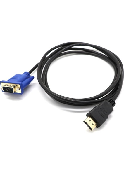 1.8m Kablo VGA Adaptörü Dijital 1080P Hd Ses Dönüştürücü Adaptörü ile Tv Kutusu Için HDMI Uyumlu VGA Konektör Kablosu (Yurt Dışından) fiyatları