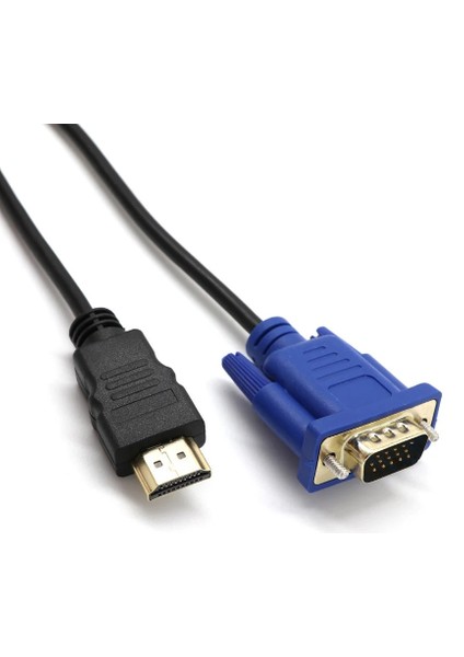 1.8m Kablo VGA Adaptörü Dijital 1080P Hd Ses Dönüştürücü Adaptörü ile Tv Kutusu Için HDMI Uyumlu VGA Konektör Kablosu (Yurt Dışından) modelleri