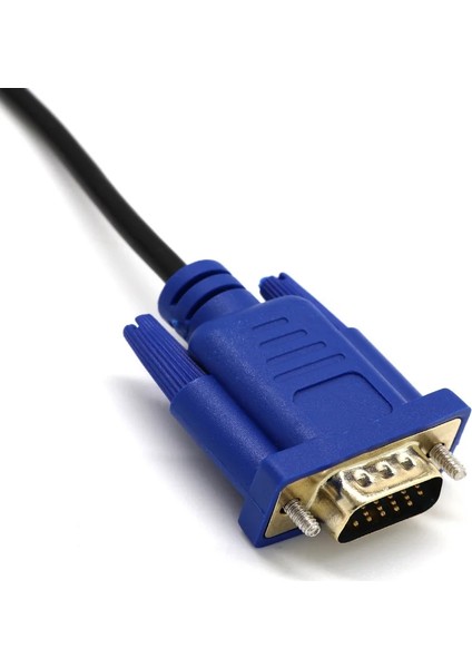 1.8m Kablo VGA Adaptörü Dijital 1080P Hd Ses Dönüştürücü Adaptörü ile Tv Kutusu Için HDMI Uyumlu VGA Konektör Kablosu (Yurt Dışından) indirimleri